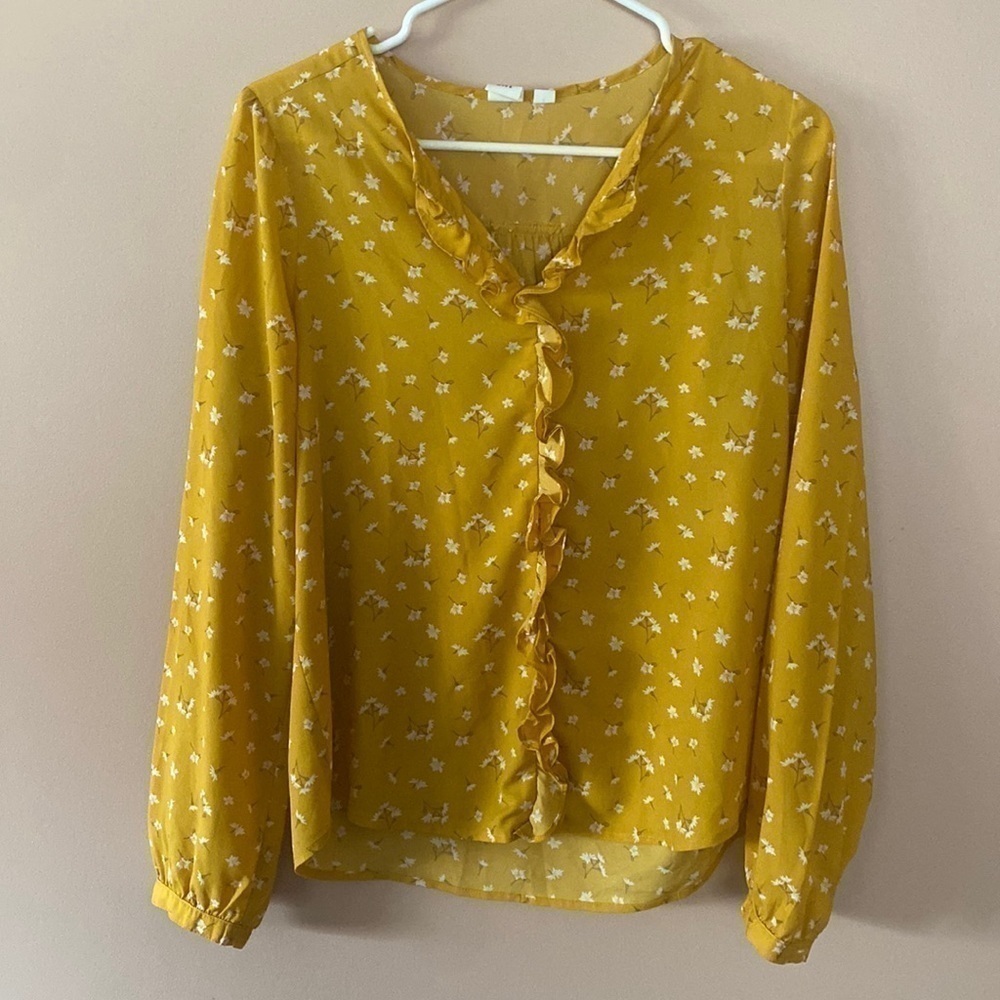 Gap Floral Blouse 100% polyester